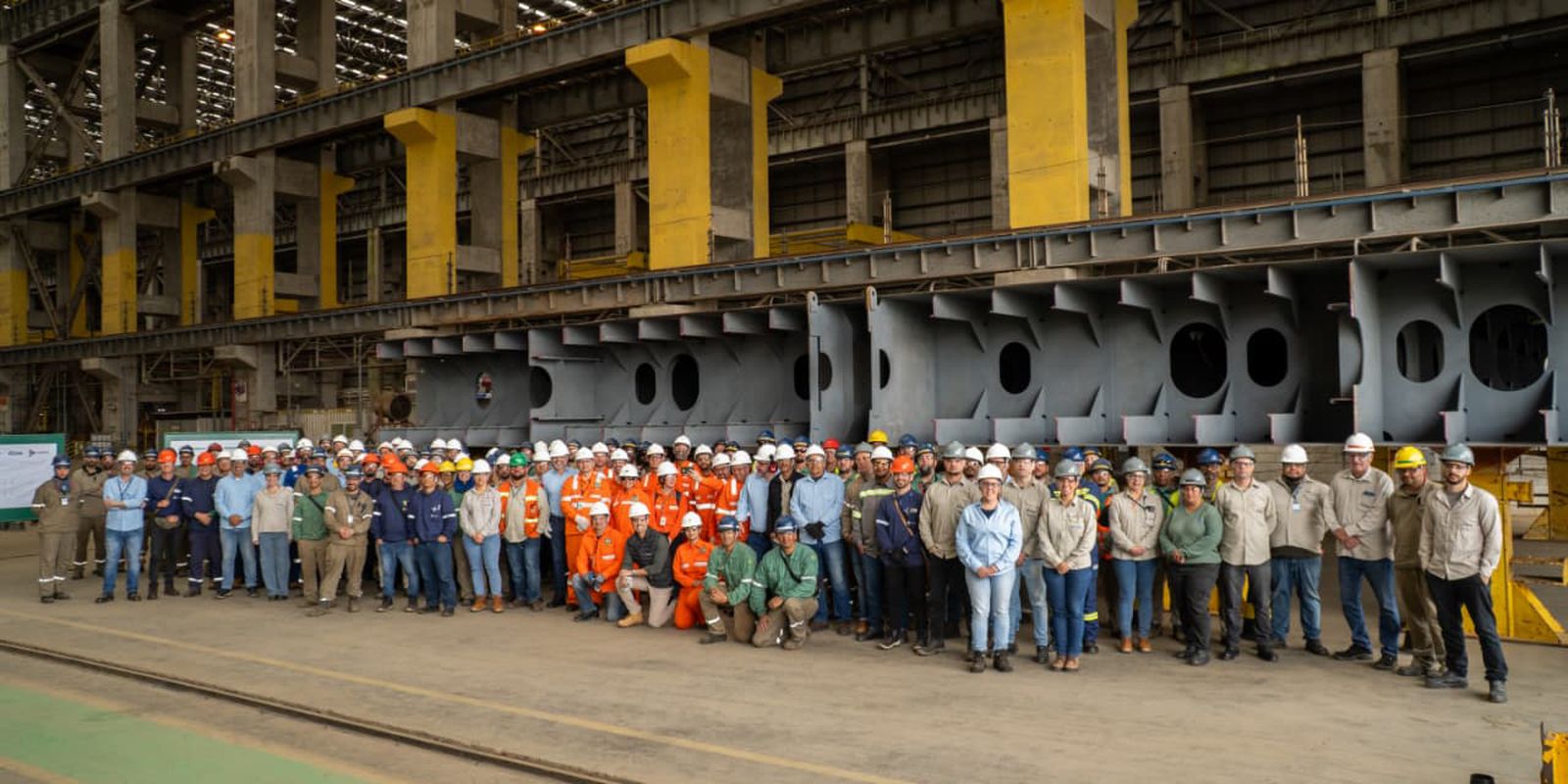 Estaleiro Rio Grande bate quilha do 1º Handymax para a Transpetro