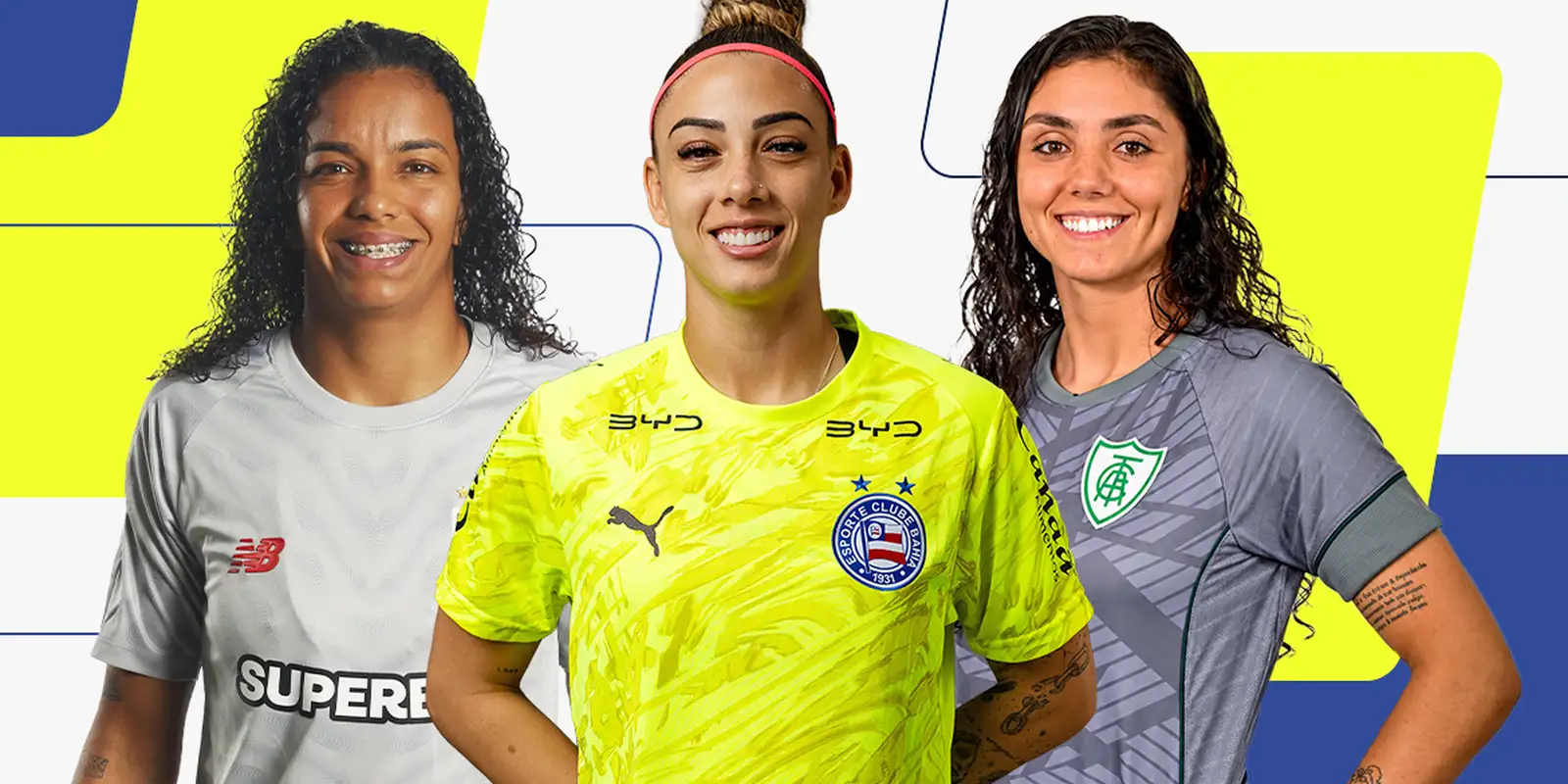 Yanne, Carlinha e Sandy disputam prêmio de melhor goleira do Brasil